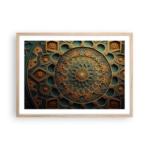 Poster in light oak frame - In Arabic Style - 70x50 cm