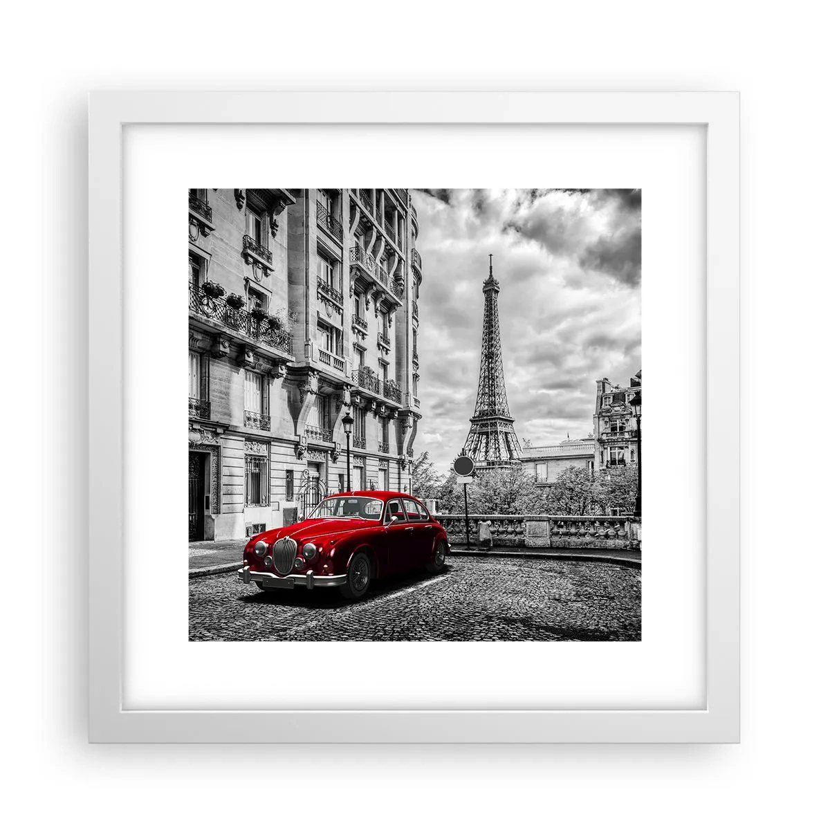 Poster in white frmae - Predator in the City - 30x30 cm