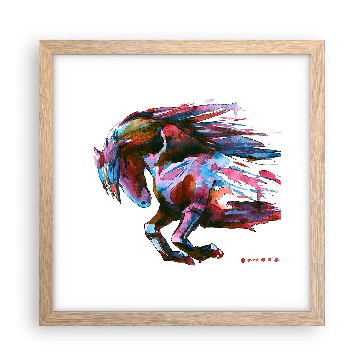 Poster in light oak frame - In Elation - 30x30 cm