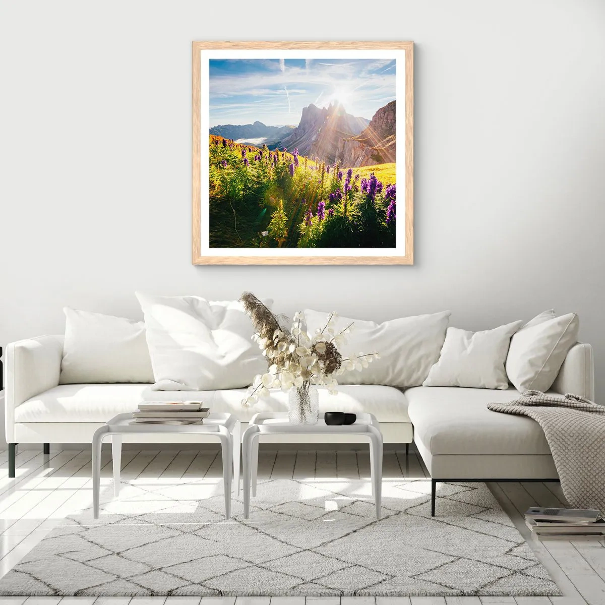 Poster in light oak frame - Secret Life of Herbs - 60x60 cm