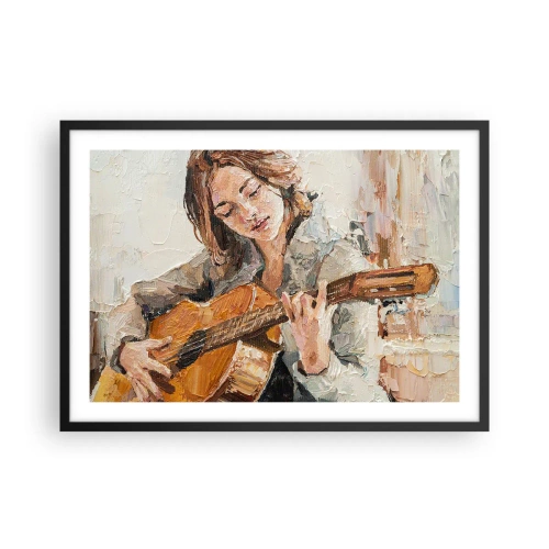 Poster in black frame - Concert for Guitar and Girly Heart - 70x50 cm
