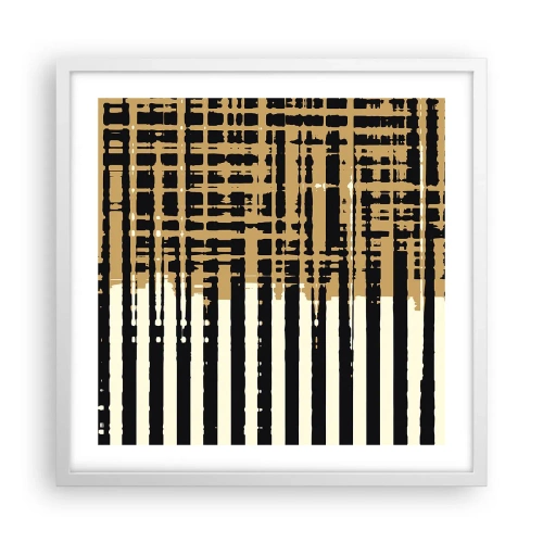 Poster in white frmae - Architectural Abstract - 50x50 cm