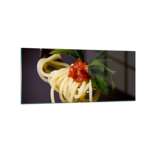 Glass picture - Tasty Bite - 120x50 cm