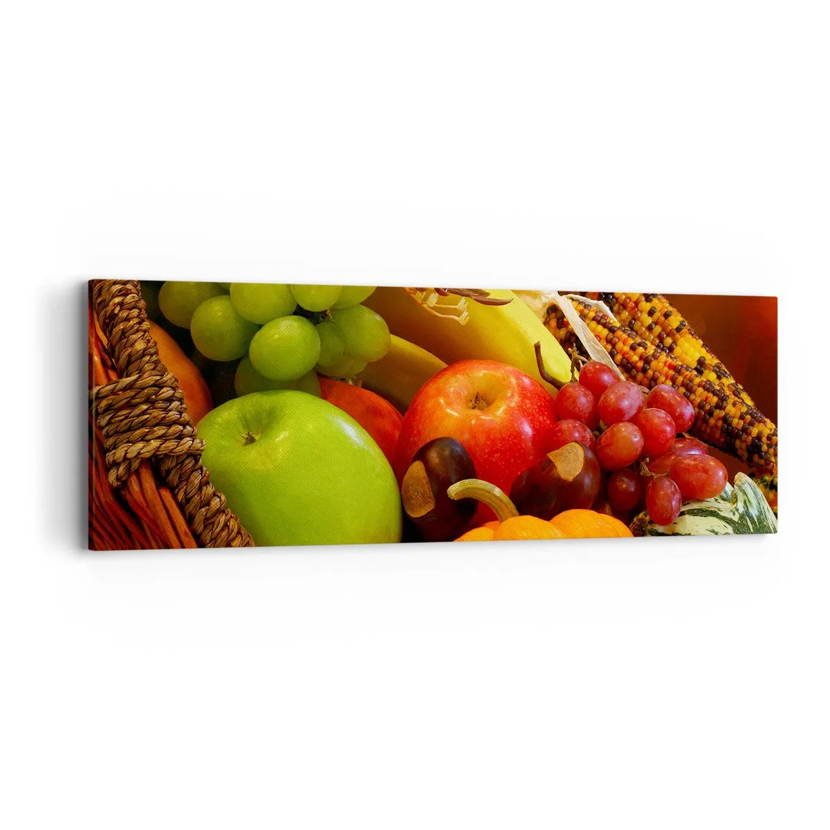 Canvas picture - Basket of Abundance - 90x30 cm