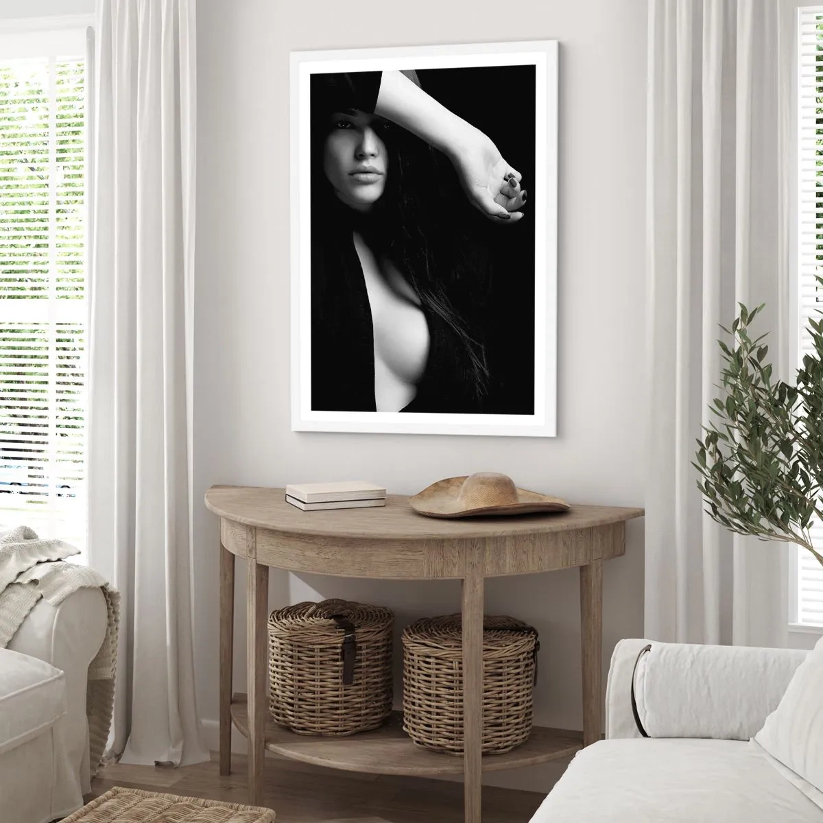 Poster in white frmae - School of Seduction - 70x100 cm
