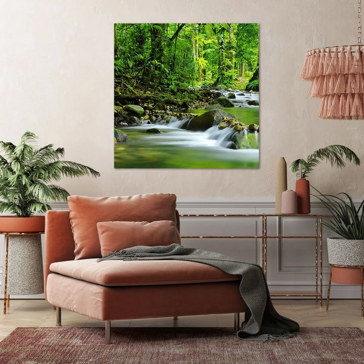 Canvas picture - Swimming in the Sea of Green - 50x50 cm