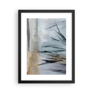 Poster in black frame - Winter Fields - 30x40 cm