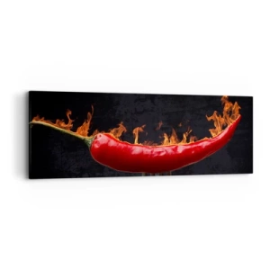 Canvas picture - Fiery Snack - 90x30 cm