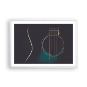 Poster in white frmae - A Moment Before It Sounds - 70x50 cm