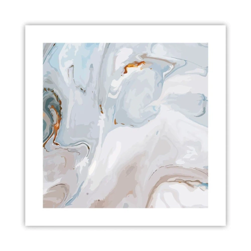 Poster - White Fusion - 40x40 cm