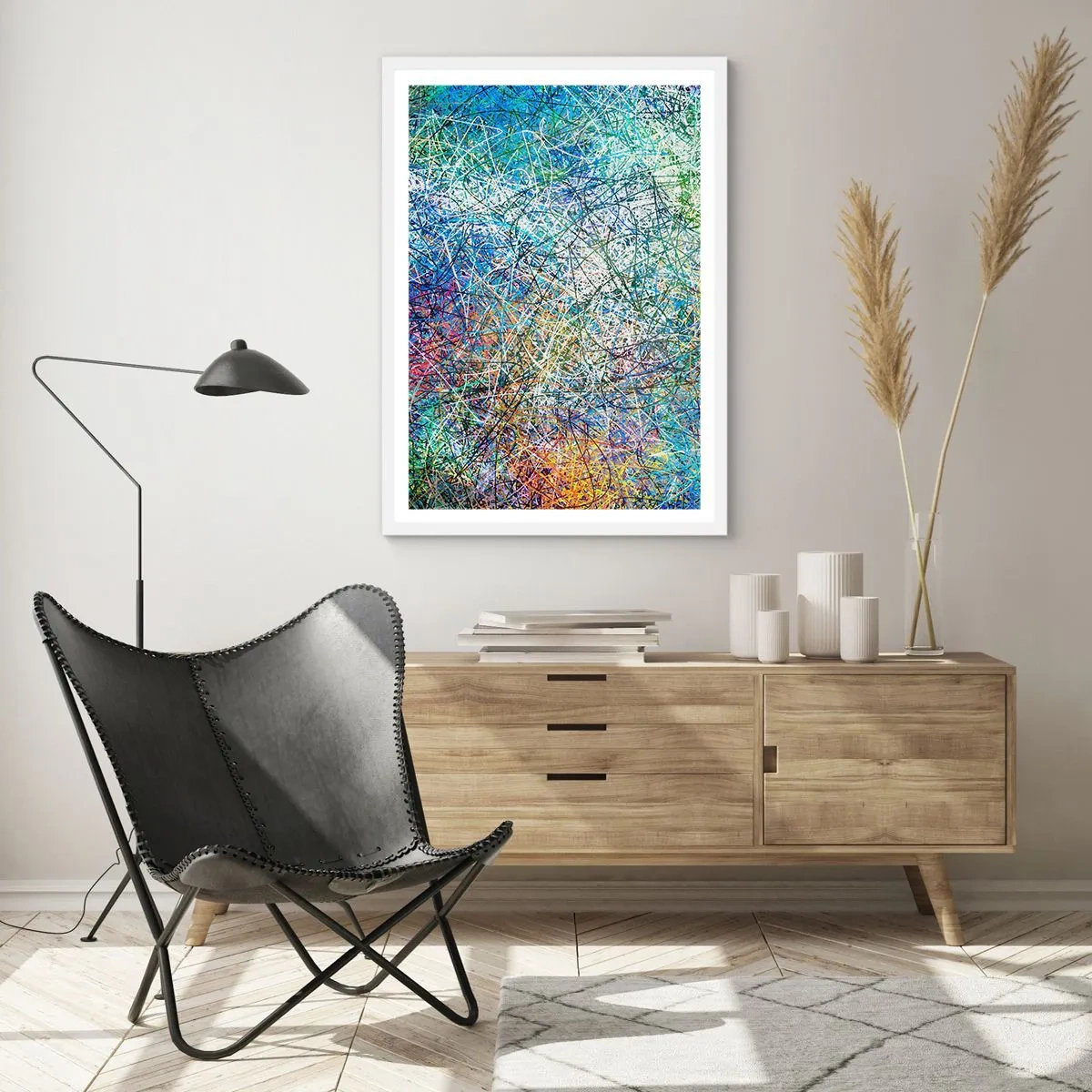 Poster in white frmae - It's Not So Simple - 30x40 cm