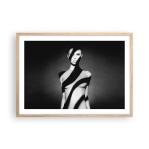 Poster in light oak frame - In the Light and in the Shadow - 70x50 cm