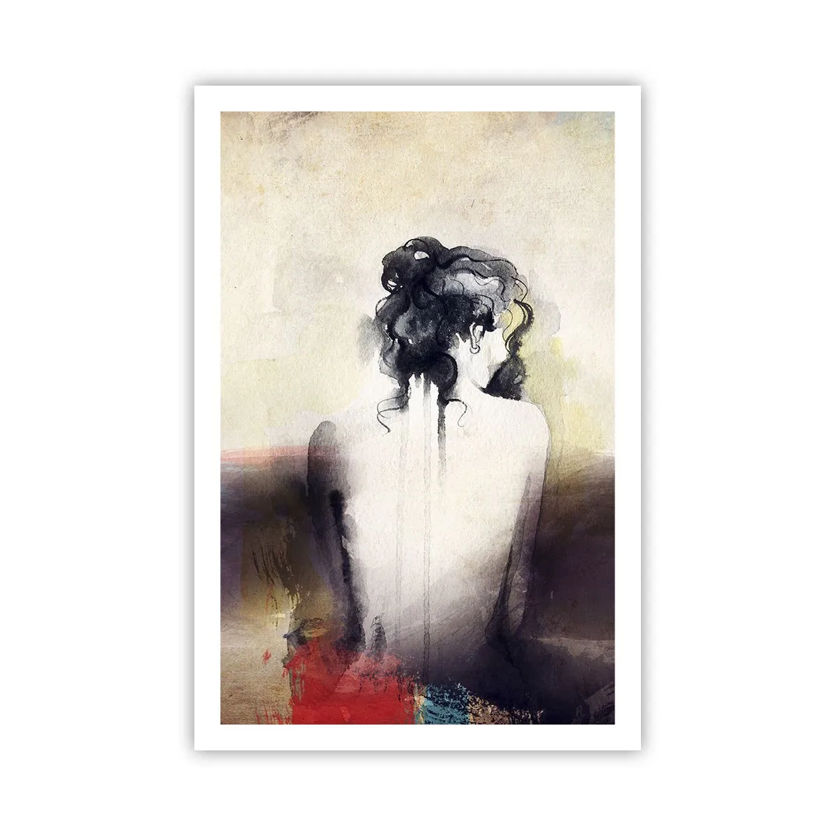 Poster - Gentle Lines, Oval Shapes - 61x91 cm