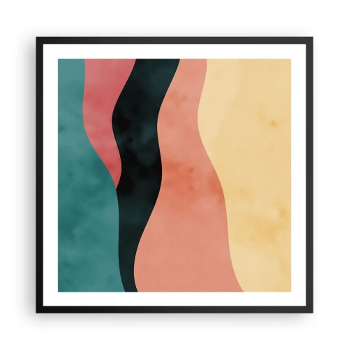 Poster in black frame - Compatible Incompability - 60x60 cm