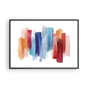 Poster in black frame - Up and Down - 100x70 cm