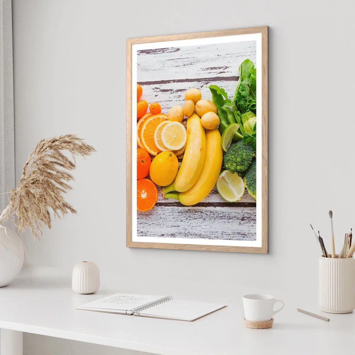 Poster in light oak frame - Is that Not Enough? - 50x70 cm
