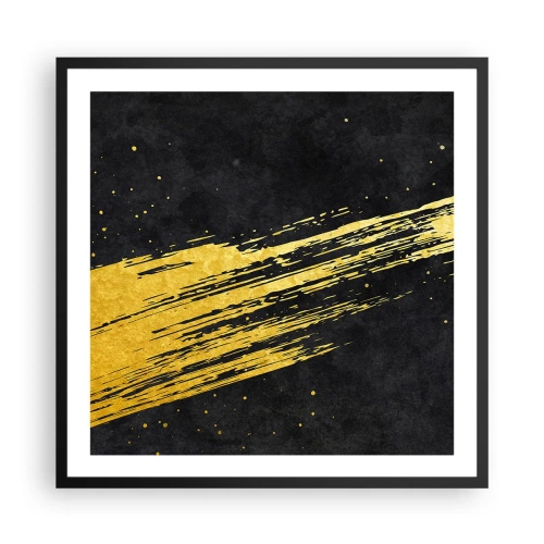 Poster in black frame - Jump to the Outer Space - 60x60 cm