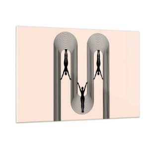 Glass picture - Upside Down - 120x80 cm