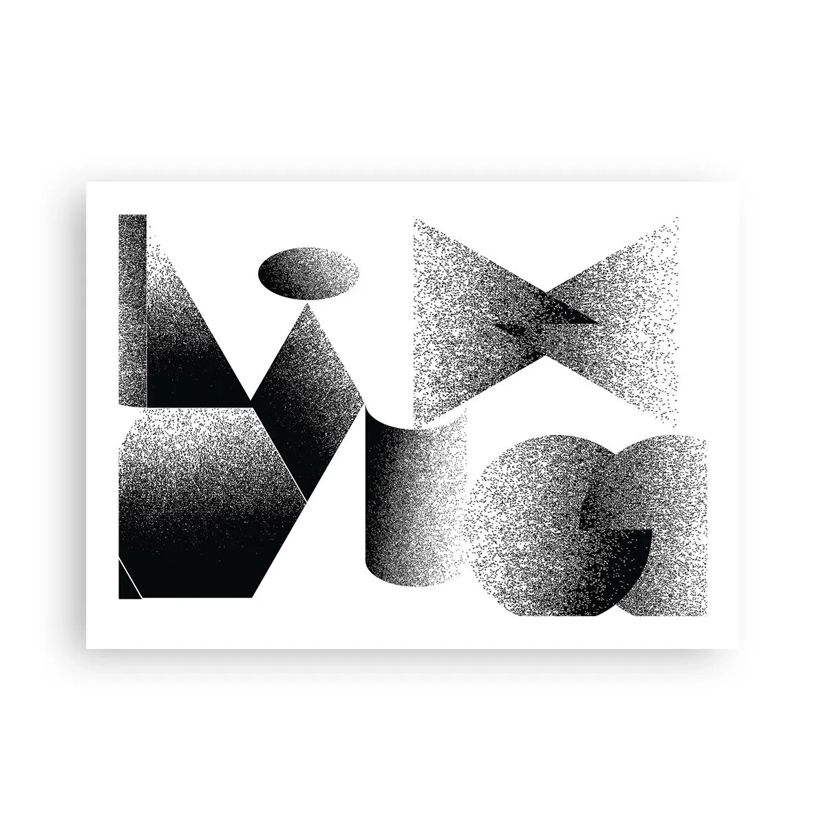 Poster - Angles and Ovals - 70x50 cm