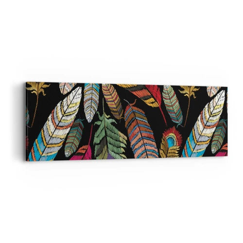 Canvas picture - Bird Carnival - 90x30 cm