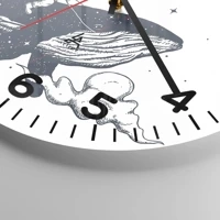 Clock face with numbers