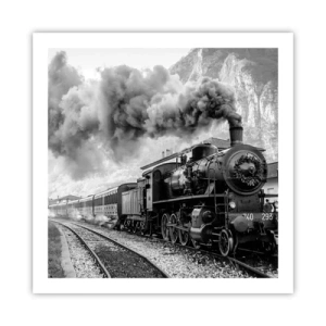 Poster - Standing at the Station... - 60x60 cm