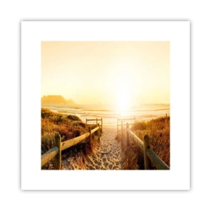 Poster - Through the Dune, Towards the Sun - 30x30 cm