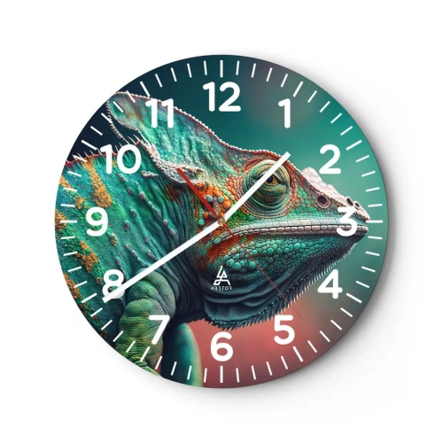 Wall clock - Clock on glass - Can You See Me? That's Too Bad... - 30x30 cm