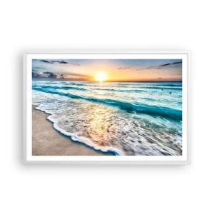 Poster in white frmae - Sunset View - 91x61 cm