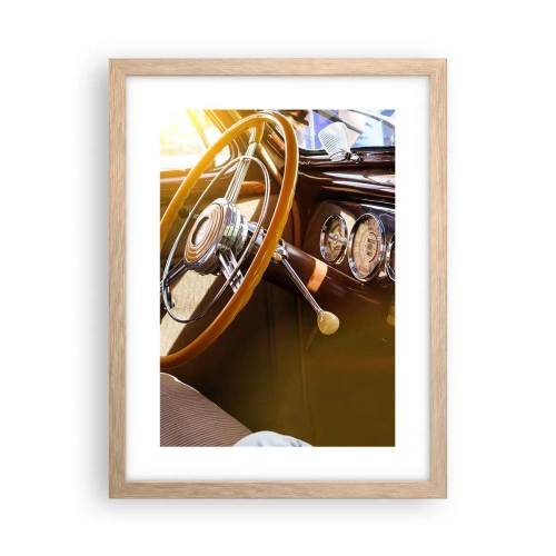 Poster in light oak frame - Breath of Luxury form the Past - 30x40 cm