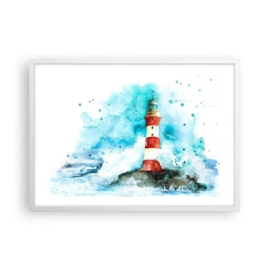 Poster in white frmae - Unity of Elements - 70x50 cm