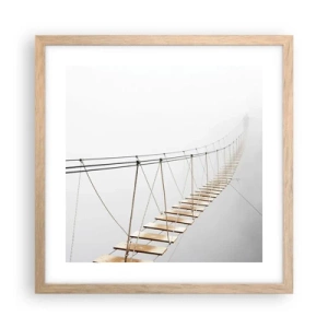 Poster in light oak frame - Where Did He Take You? - 40x40 cm