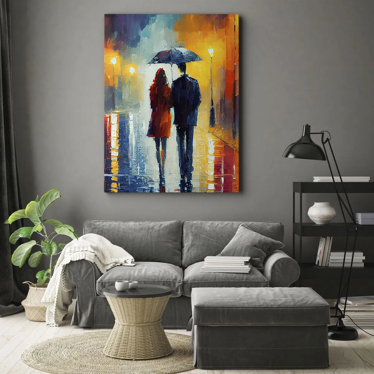 Canvas picture - Together - Colourful Night - 70x100 cm