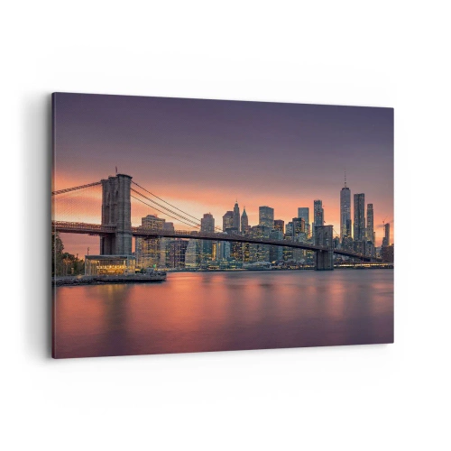 Canvas picture - Submerged in Lilac Silence - 120x80 cm