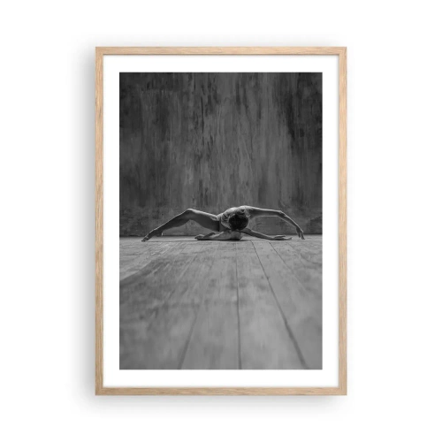 Poster in light oak frame - Found Symmetry - 50x70 cm