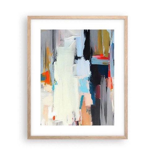 Poster in light oak frame - Is There a Method? - 40x50 cm