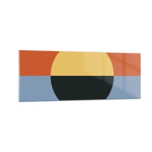 Glass picture - Composition of Warm and Cool - 140x50 cm
