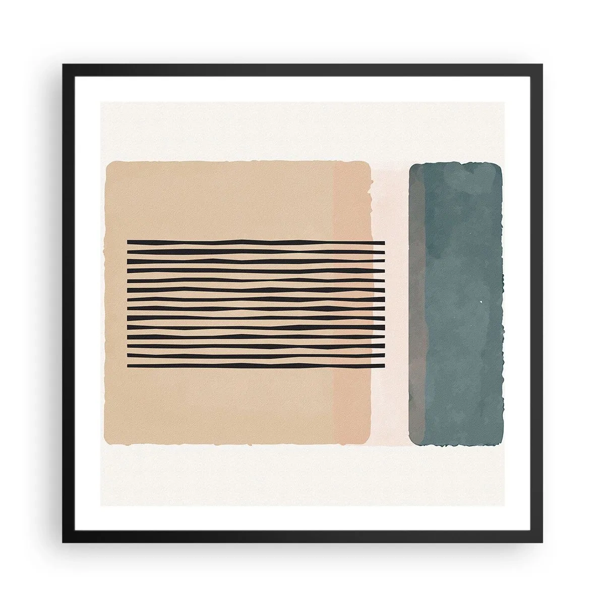 Poster in black frame - All in Order - 60x60 cm