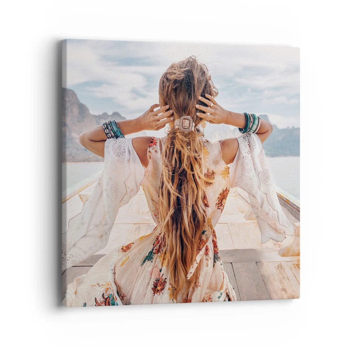 Canvas picture - On the Way to Happiness - 40x40 cm