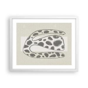 Poster in white frmae - Curious Creature - 50x40 cm
