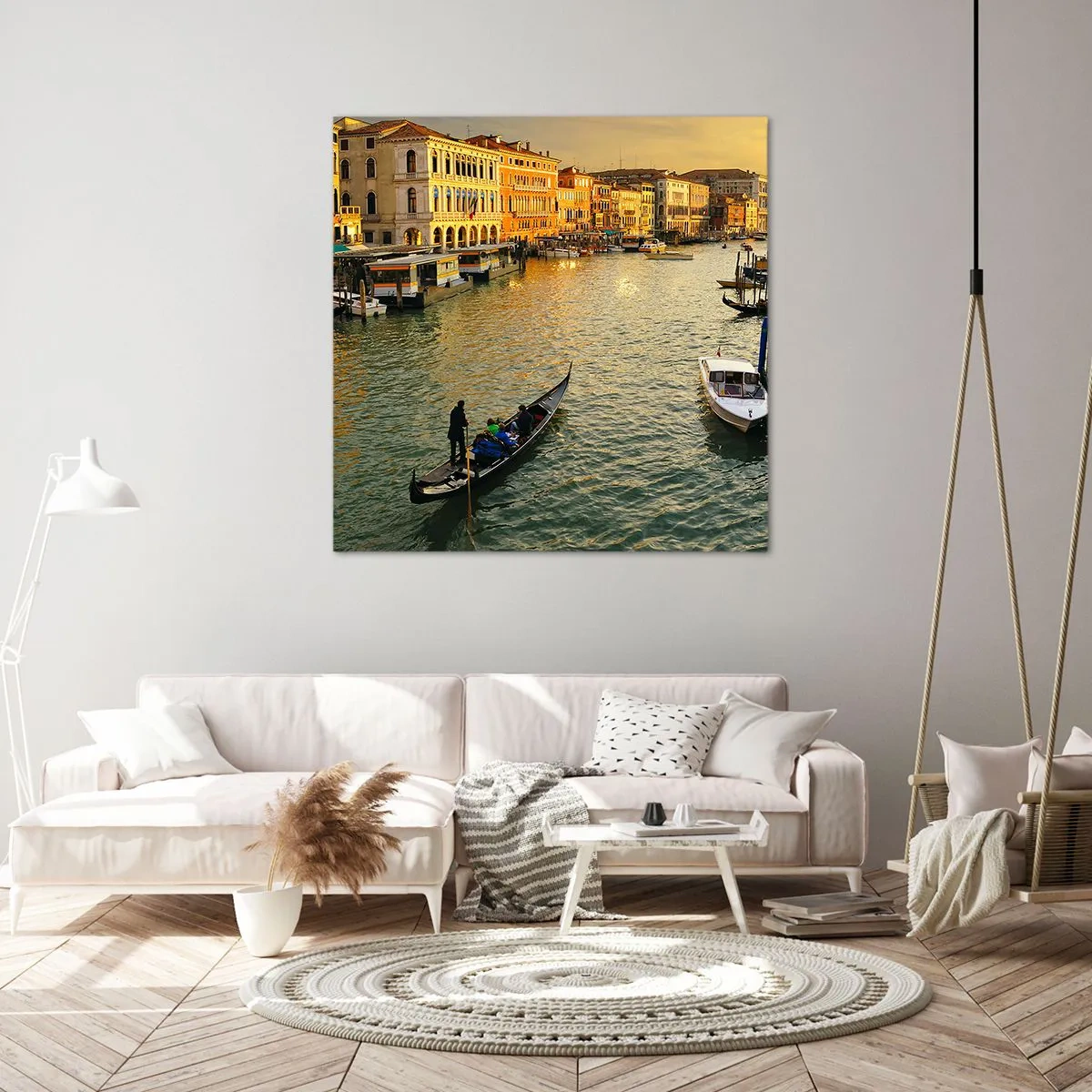 Canvas picture - On the Sunny side of a Street - 60x60 cm