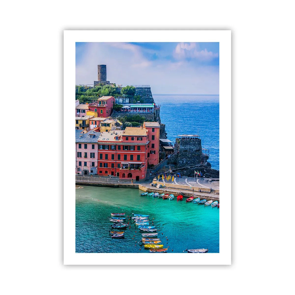 Poster - Magical Mediterranean Town - 50x70 cm