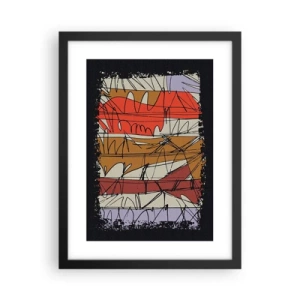Poster in black frame - Spontaneous Composition - 30x40 cm