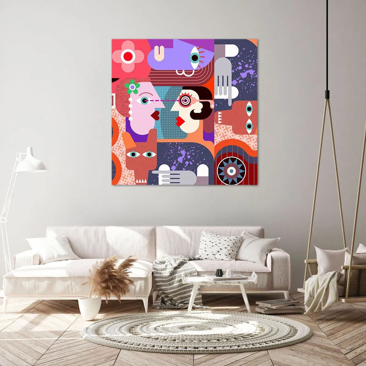 Canvas picture - Eye to Eye - 40x40 cm