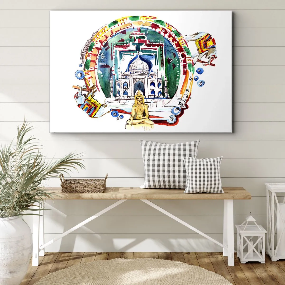 Canvas picture - Indian Balance of the World - 100x70 cm