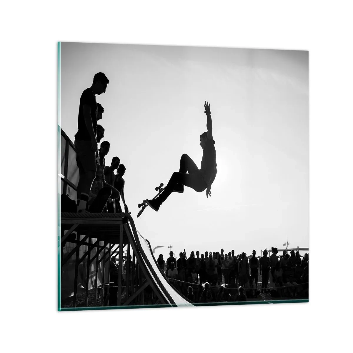 Glass picture - Heroes and Spectators - 30x30 cm