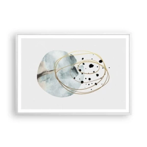 Poster in white frmae - In the Embrace of Space - 100x70 cm