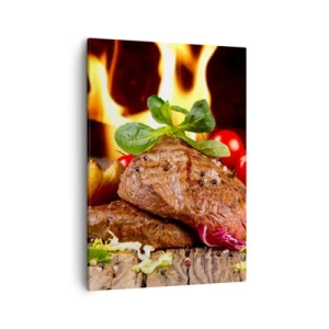 Canvas picture - Smokey Barbecue - 50x70 cm