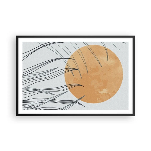 Poster in black frame - Always Towards the Sun - 91x61 cm