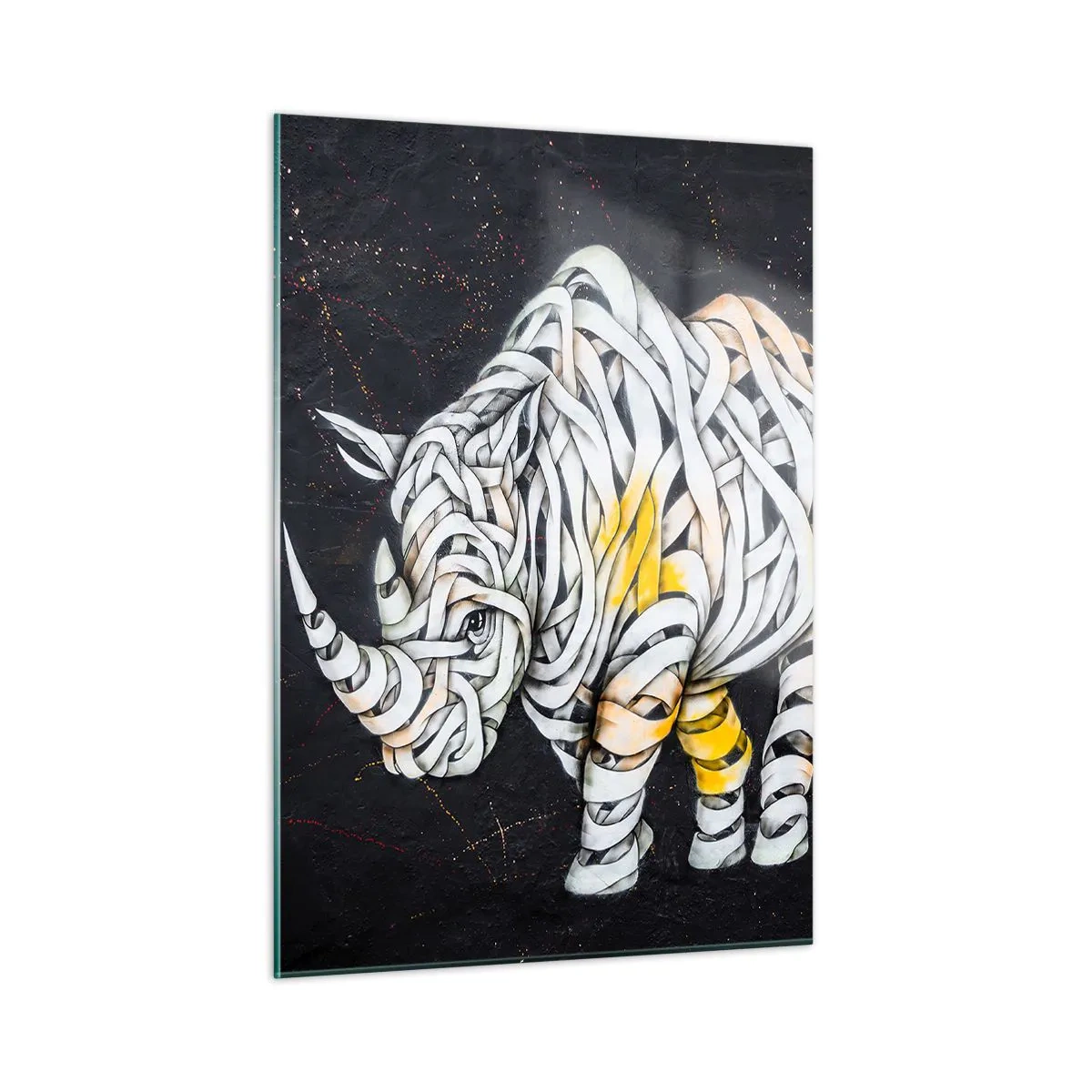 Glass picture - Thick Skin Is a Myth - 50x70 cm